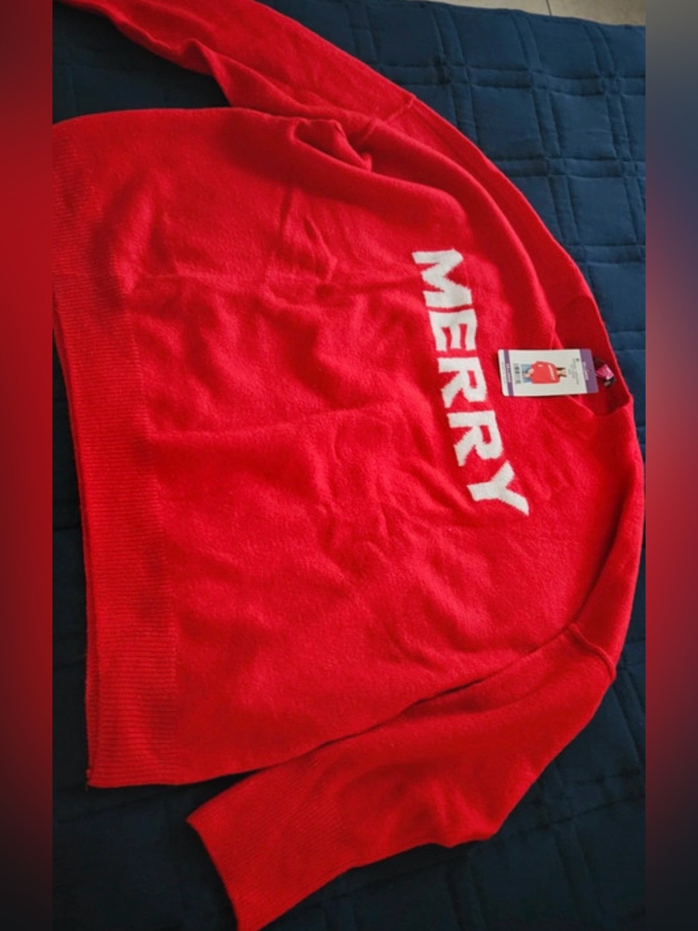 Merry Red Holiday Sweater - Women